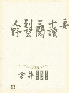 人到三十妻子的野望阅读