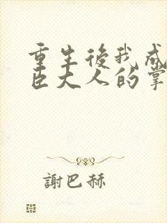 重生后我成了权臣大人的掌中娇