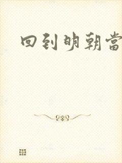 回到明朝当王爷