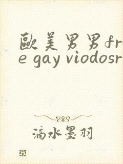 欧美男男free gay viodosroom
