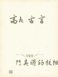 高h 古言封面