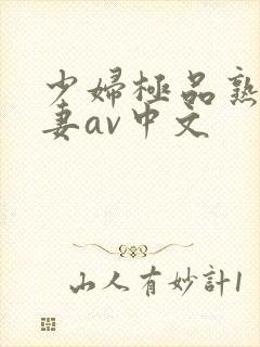 少妇极品熟妇人妻av中文