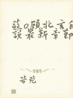 苏o顾北玄的小说最新章节免费阅读