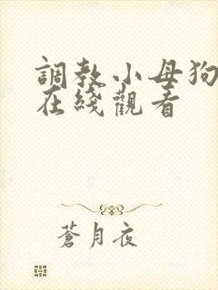 调教小母狗小说在线观看