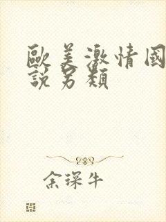 欧美激情国产小说另类