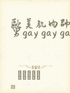 欧美肌肉帅哥男男gay gay gay封面