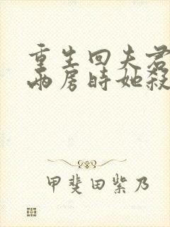 重生回夫君兼祧两房时她杀疯了