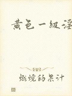 黄色一级淫片封面