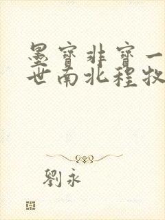墨宝非宝一生一世南北程牧阳封面