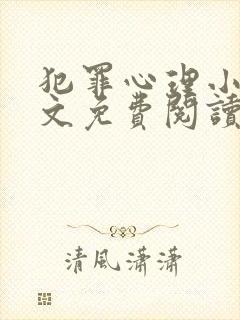 犯罪心理小说全文免费阅读笔趣阁