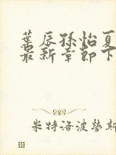 叶辰孙怡夏若雪最新章节下载封面