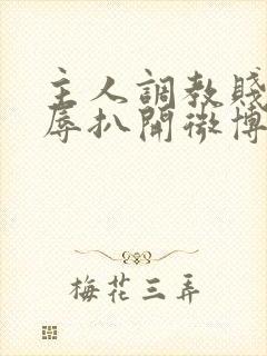 主人调教贱奴羞辱扒开微博小说封面