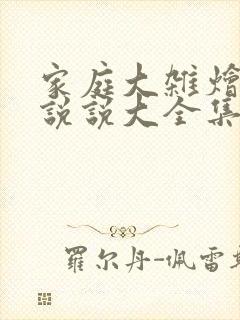 家庭大杂烩经典说说大全集封面