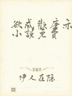 欲成欢唐亦衡的小说免费