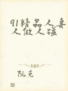 91精品人妻人人做人碰封面