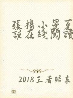 张杨小曼夏雪小说在线阅读封面