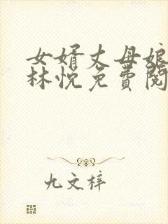女婿丈母娘小说林悦免费阅读全文无弹窗封面