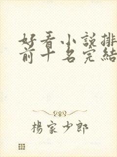 好看小说排行榜前十名完结推荐封面