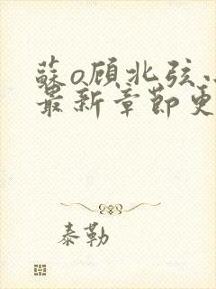 苏o顾北弦小说最新章节更新