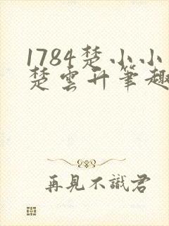 1784楚小小楚云升笔趣阁封面