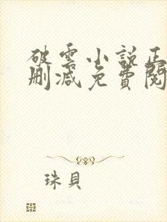 破云小说正版无删减免费阅读全文