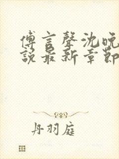 傅言声沈晚柔小说最新章节免费阅读