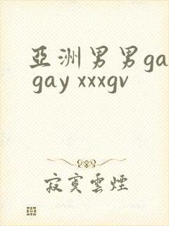 亚洲男男gay gay xxxgv