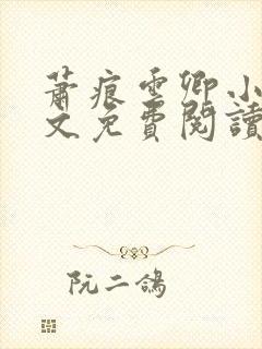 萧痕云卿小说全文免费阅读最新章节封面