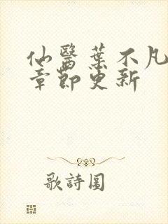 仙医叶不凡最新章节更新