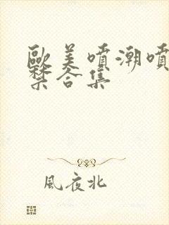 欧美喷潮喷水失禁合集