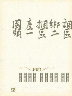 国产捆绑调教视频一区二区