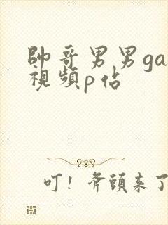帅哥男男gay视频p站