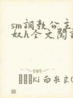 sm调教公主为奴h全文阅读