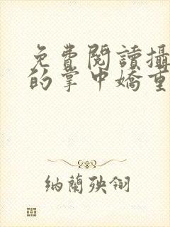 免费阅读摄政王的掌中娇重生了全文封面