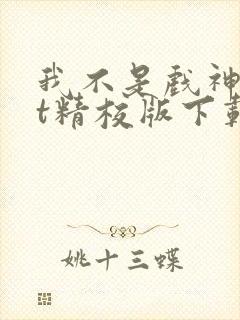 我不是戏神txt精校版下载