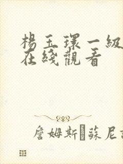 杨玉环一级淫片在线观看封面