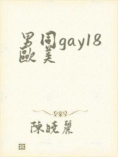 男同gay18欧美封面