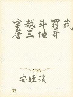 穿越斗罗我成了唐三他哥