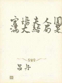 官场夫人圆润饱满大结局是什么封面