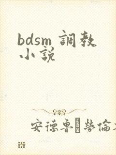 bdsm 调教小说