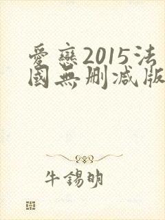 爱恋2015法国无删减版在线观看封面