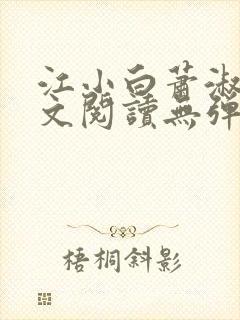 江小白萧淑云全文阅读无弹窗笔趣阁