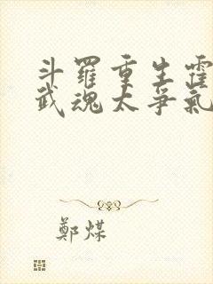 斗罗重生霍雨浩武魂太争气了笔趣阁