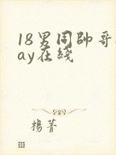 18男同帅哥gay在线