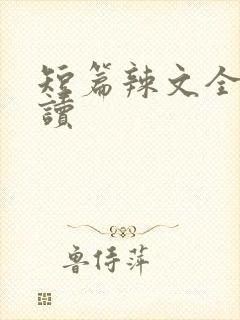 短篇辣文全文阅读封面