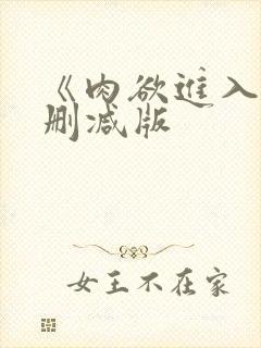 《肉欲进入》无删减版