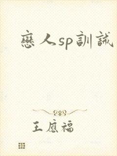 恋人sp训诫文封面