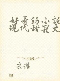 好看的小说言情现代甜宠文