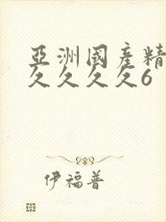 亚洲国产精品久久久久久6封面