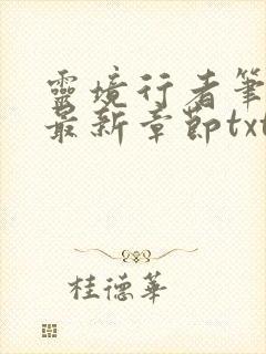 灵境行者笔趣阁最新章节txt